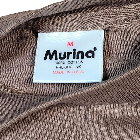 Hawaiian Traditions Sun & Surf Graphic T-Shirt Murina M 100% Cotton Brown - Picture 8 of 8